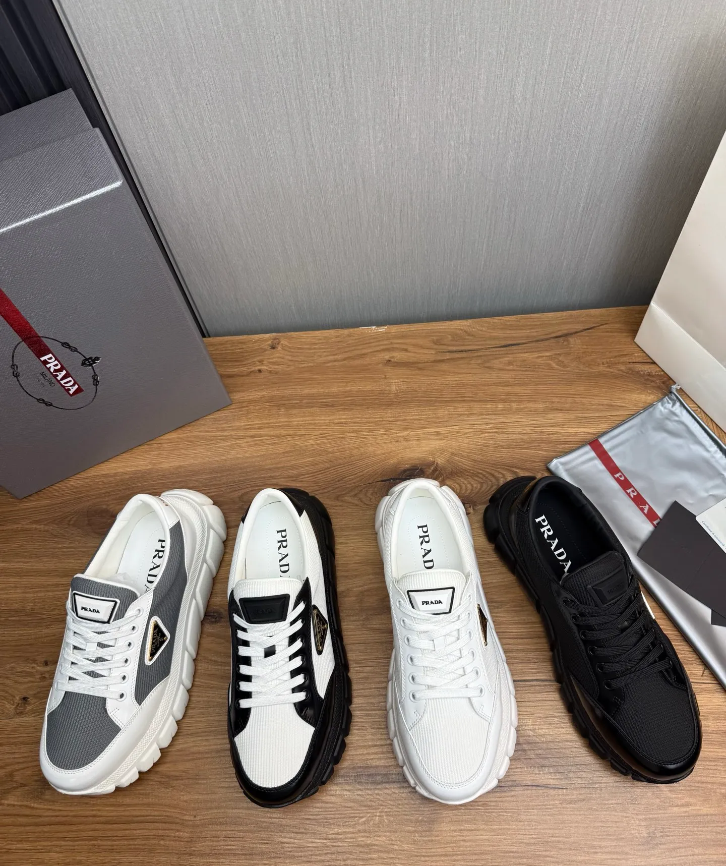 Men's shoes 💰580💰 [PRADA] Popular men's shoes shipped 👏Official website synchronization ⬆️Original cowhide fabric + cowhide lining, 1⃣️:1⃣️reproduction, original sole, 38-45 (45. Customized, non-refundable)